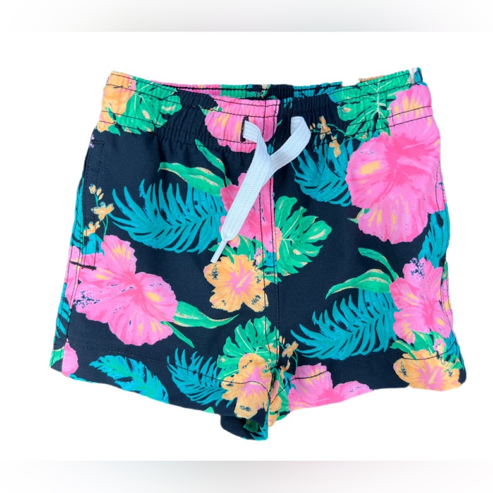 CHUBBIES KIDS Lined Floral Print Swim Trunks - 12M